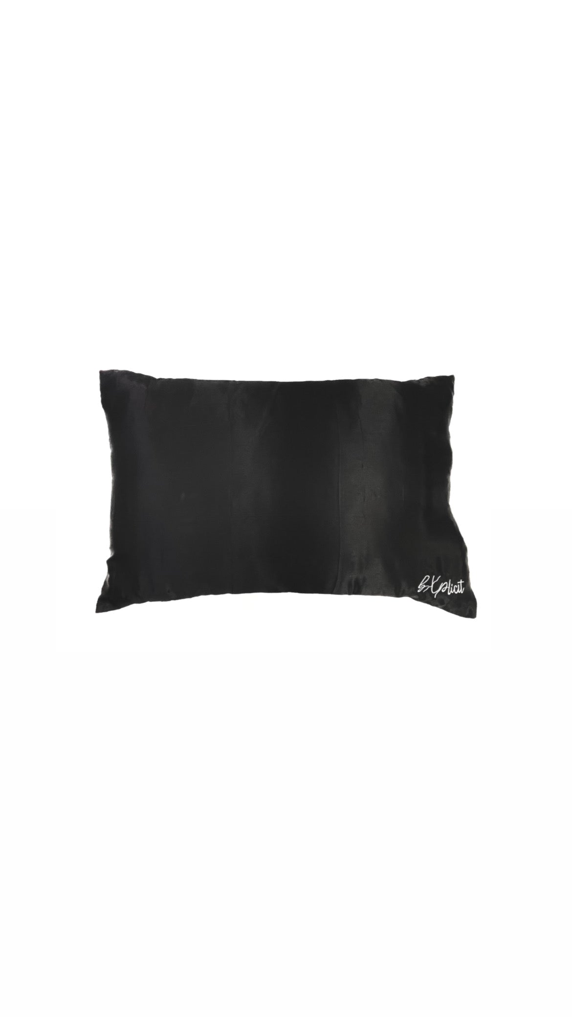 Bxplicit Black Satin Pillow Case